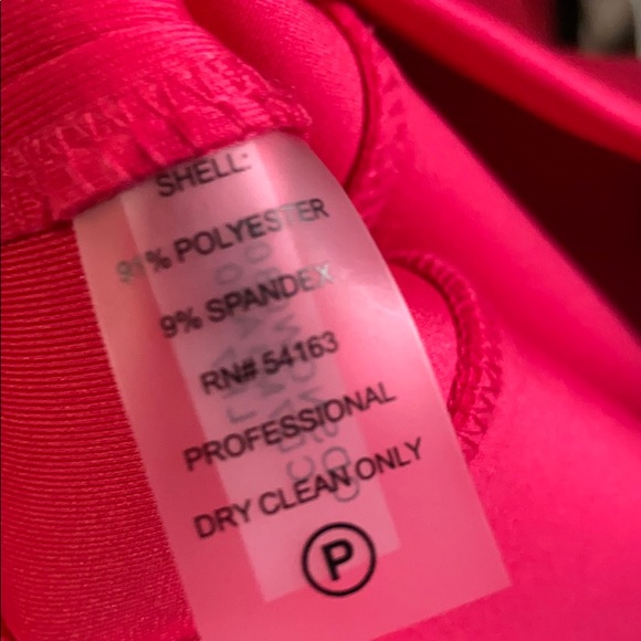 NWT Calvin Klein Bright Pink Bodycon Dress size 2 - Picture 6 of 6